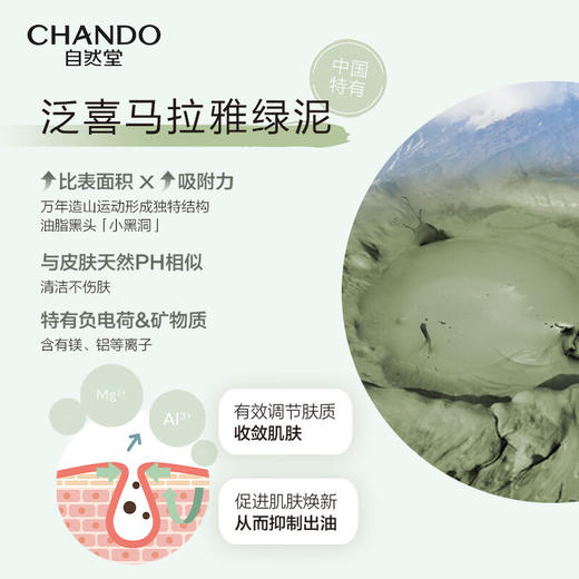 自然堂喜马拉雅茶泥净颜清洁面膜100g 商品图4