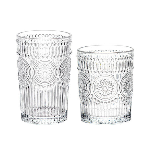 「ins风！太阳花玻璃杯」早餐牛奶咖啡啤酒泡茶水杯子福利品伴手礼餐饮用具 商品图4