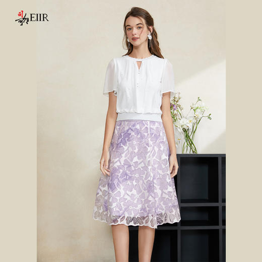 司歌绣花优雅精致伞裙半裙C911037X 商品图1