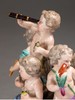 独角鹿西洋古董德国梅森彩绘描金装饰人物主题群雕瓷偶古董摆件 商品缩略图3