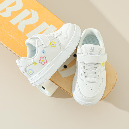 ANNIL/安奈儿童鞋韩系春秋小白鞋中小童板鞋透气软底百搭儿童鞋子HG5304404 商品图1