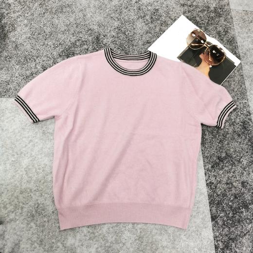 RM716#撞色圆领短袖T 商品图1