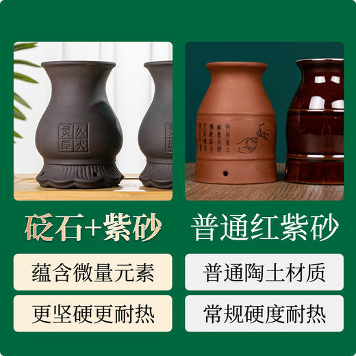 新款【4cm艾条款灵犀灸杯】艾灸罐砭石紫砂莲花灸杯全身通用多功能美容院医馆同款家用 商品图1