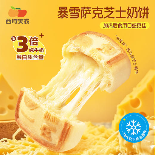 西域美农 暴雪萨克芝士奶饼 酥软细腻 奶香浓郁  月饼 商品图0