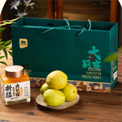 新疆原蜜大蓟蜜 500g+新疆库尔勒香梨一级4.5斤 商品图0