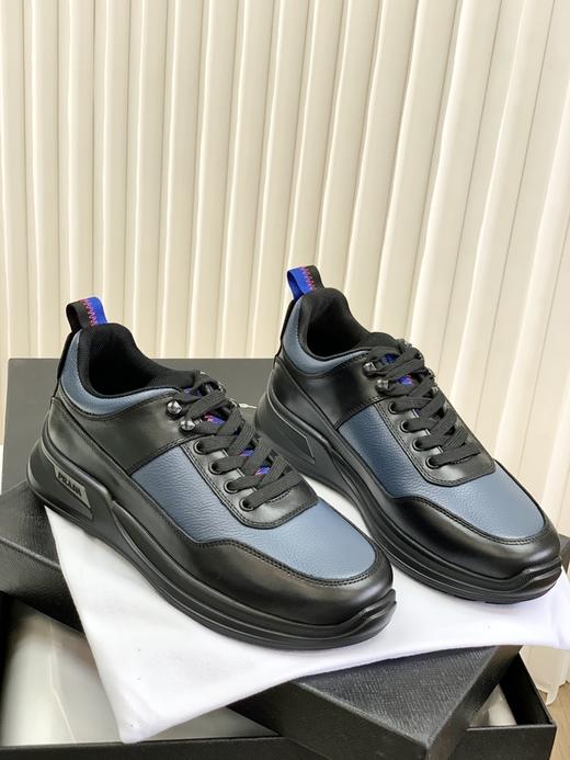 P**rada 男士商务撞色休闲运动鞋 商品图13