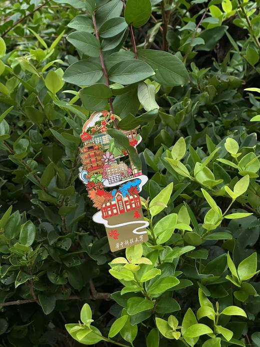 华科大校园风光镂空书签 商品图2