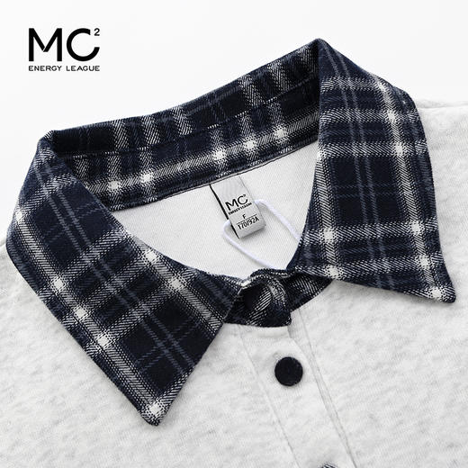 女装格子翻领配小包卫衣-6840W5232026 商品图1