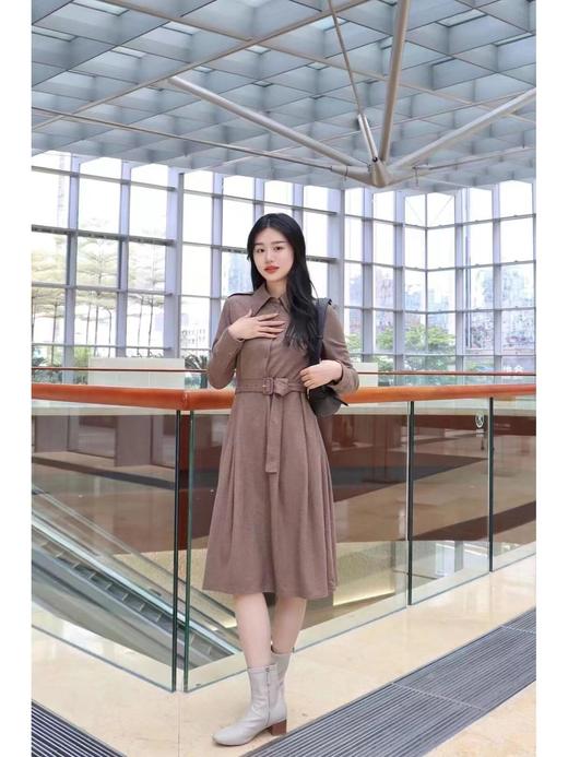 TY435-之禾 国产原创 纯色舒适休闲长袖连衣裙 女款 (ZJ) 9.10直播款 商品图6