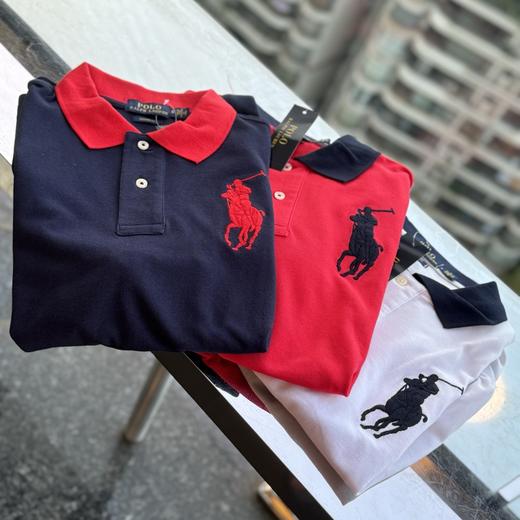 拉家大马标马球刺绣徽章透气网眼纯棉POLO衫 商品图8