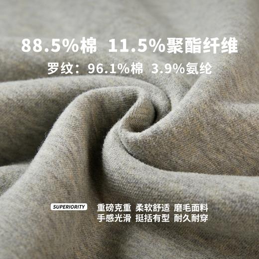 NPC潮牌CC系列双面印花磨毛宽松落肩卫衣男圆领舒适CC4CST09 商品图4