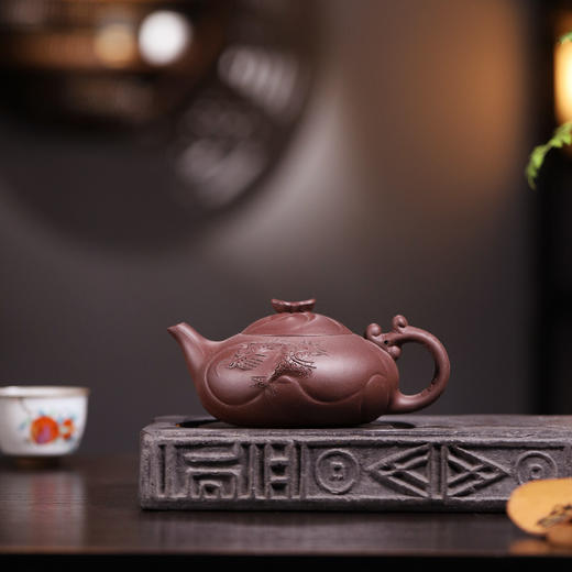 （下单赠下单赠茶杯+茶叶）俞震大师5款紫砂壶 | 皆为原矿紫茄泥，经30年陈腐，1180°高温煅烧而成 商品图3