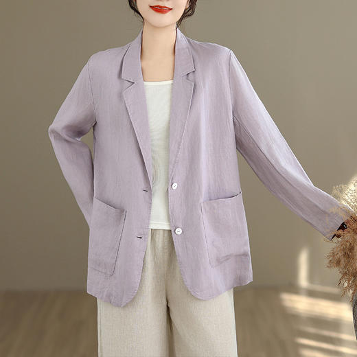 GYH 6213简约小西服宽松贴袋小西服休闲外套 商品图1