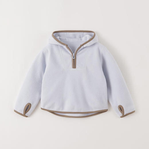 马克珍妮女童加厚摇粒绒连帽卫衣儿童上衣秋冬新款241135/551861 商品图2