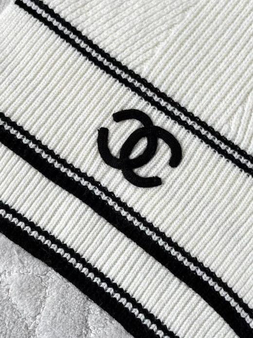 TY412-Chanel 香奈儿 条纹撞色字母刺绣围巾（PG*MM）9.10直播款 商品图8