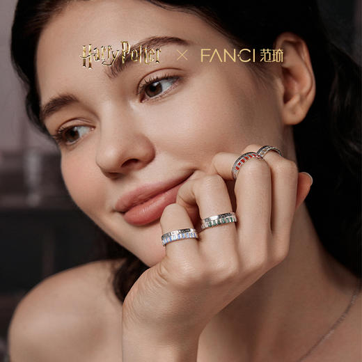 Fanci范琦×哈利波特联名系列四学院魔法戒指彩色宝石款生日礼物 商品图3