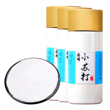 野三坡 食用小苏打粉 冲洗牙齿清洁去污厨房清洗果蔬烘焙三瓶装1500g 商品图5