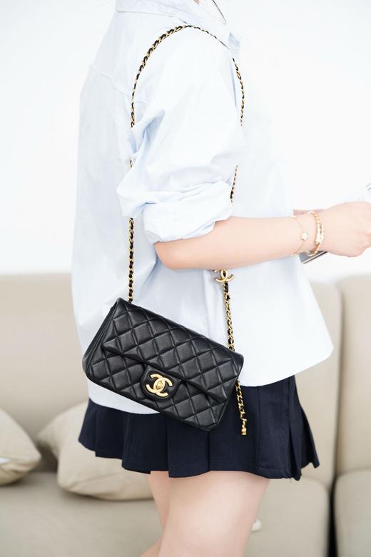 香奈儿 25B 双𝐂链条𝐂𝐅 大𝐦𝐢𝐧𝐢 黑色 𝟐𝟓𝐁系列大爆款🎉（LZ） 商品图7