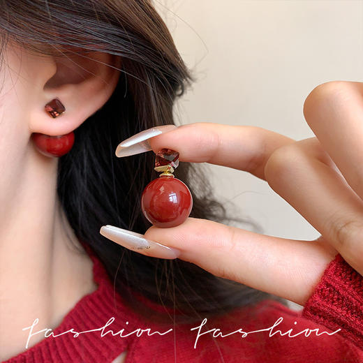 【YW】无忧购39元5件安可拉红高级感耳钉耳环合集（截单后3-5天发货) 商品图9