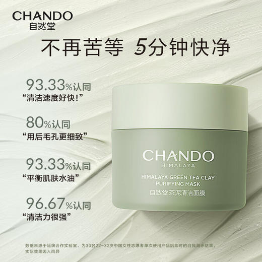 自然堂喜马拉雅茶泥净颜清洁面膜100g 商品图3