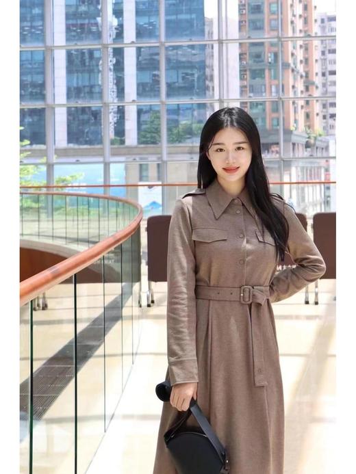 TY435-之禾 国产原创 纯色舒适休闲长袖连衣裙 女款 (ZJ) 9.10直播款 商品图1