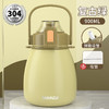 【保温18小时🔥900ML大容量】大肚杯保温杯女生2025儿童不锈钢吸管水壶大容量水杯子316不锈钢复古绿颜值水杯✨吸管+直饮双模式  16不锈钢健康加倍 随身背带超方便 商品缩略图5
