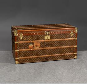 独角鹿西洋古董1910年代法国顶级奢侈品牌路易威登出品Monogram帆布经典老花款行李箱