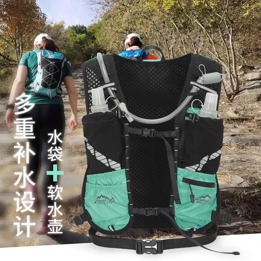 鹰图越野包跑步双肩包 户外轻便徒步登山运动包轻便背包便携轻量FXQ 商品图3