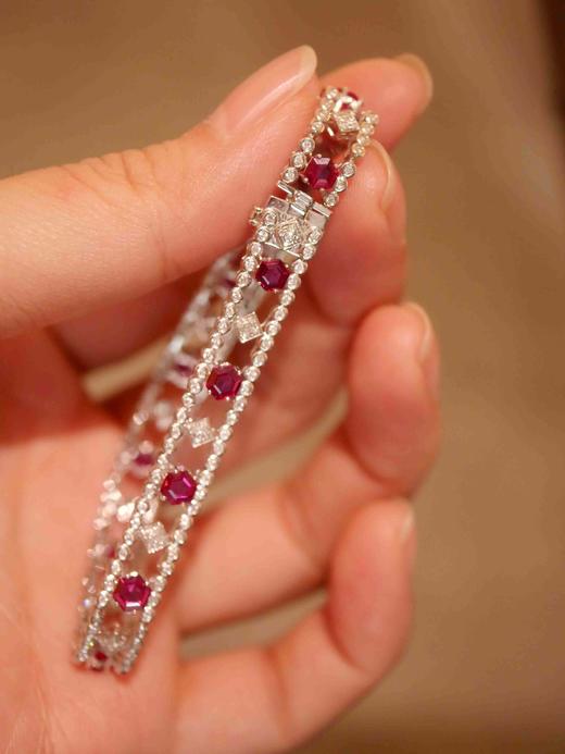 3克拉刻面红宝石手链 商品图7