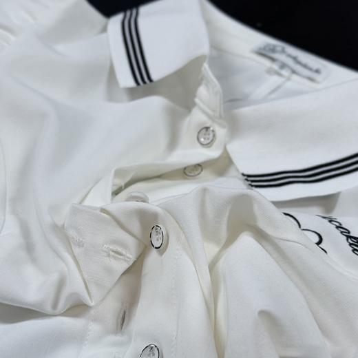 学院风白色泡泡袖上衣 商品图7