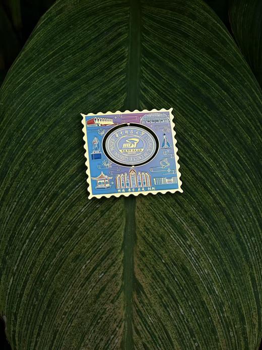 华科大邮票旋转校徽冰箱贴 商品图7