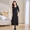 2025年新款秋季温柔气质韩版感羊毛针织两件套套装裙AIMI1221 商品缩略图0