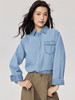 佐丹奴牛仔衬衫女新款复古风纯棉洗水单口袋长袖牛仔衬衣13345862 商品缩略图3
