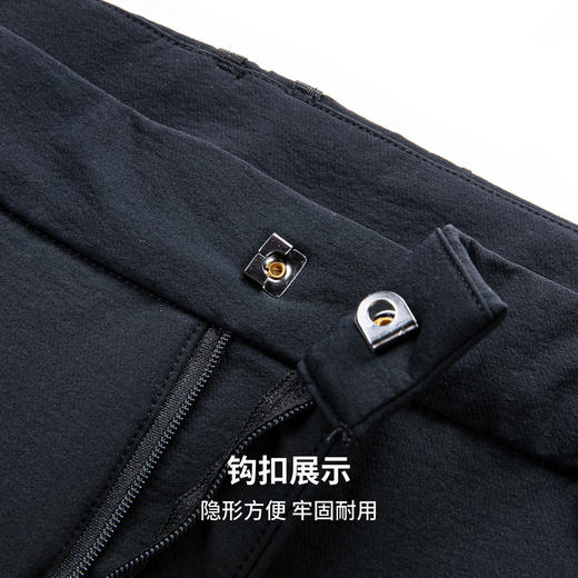 圣得西男士弹力扛皱直筒裤2025秋季新款轻商务简约通勤易打理长裤 商品图7