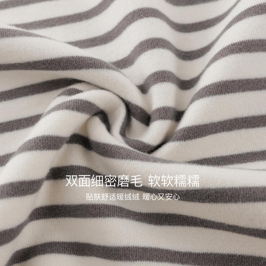 【科技发热】马克珍妮女童绒绒保暖条纹高领T恤秋冬新款551225 商品图4