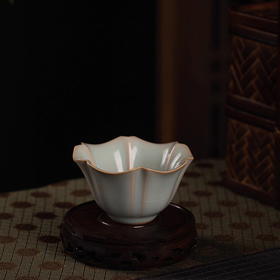 问鼎汝瓷/鼎峰系列/天青辛丑/银杏杯（大)