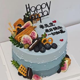 ［新品复古蓝莓水果蛋糕027］