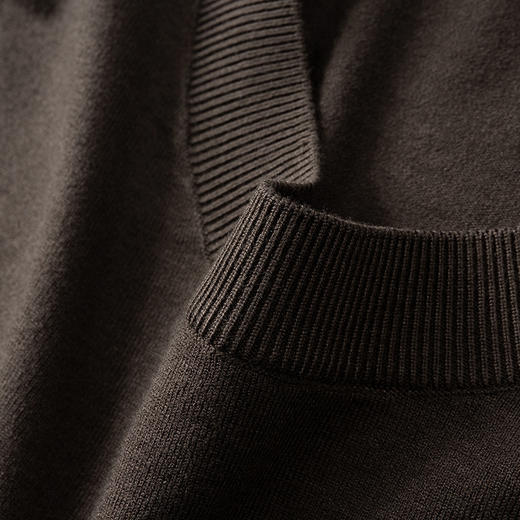 【DWP】大依优型大码男士圆领针织衫秋冬商务休闲简约长袖打底衫加肥加大码薄款打底衫舒适微弹 商品图3