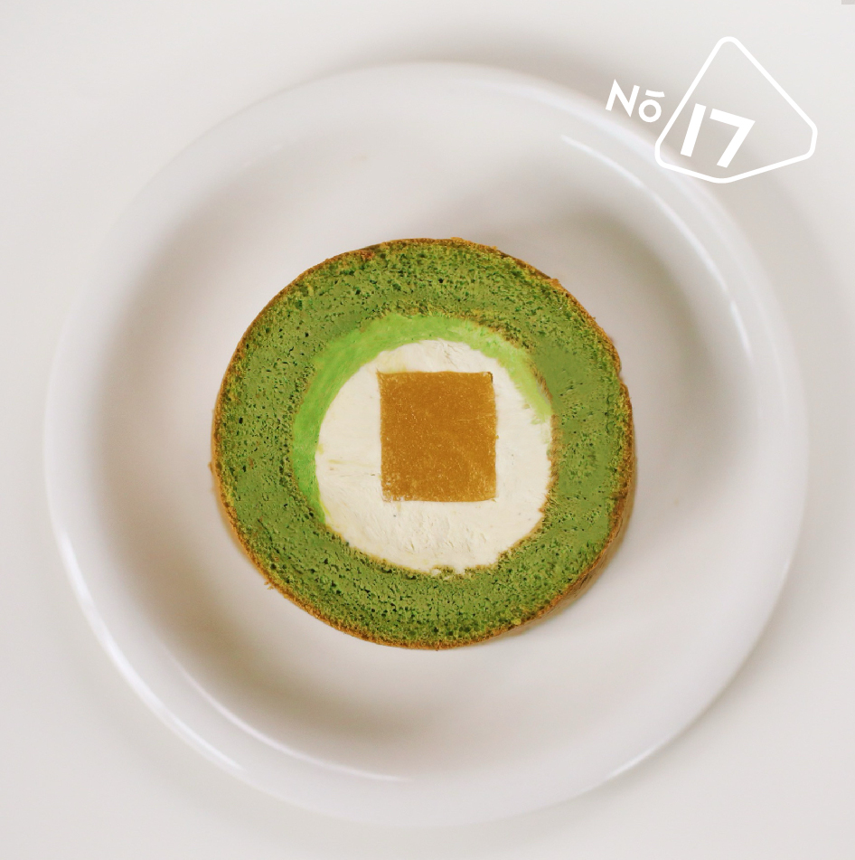 抹茶玄米柚子浮云蛋糕卷