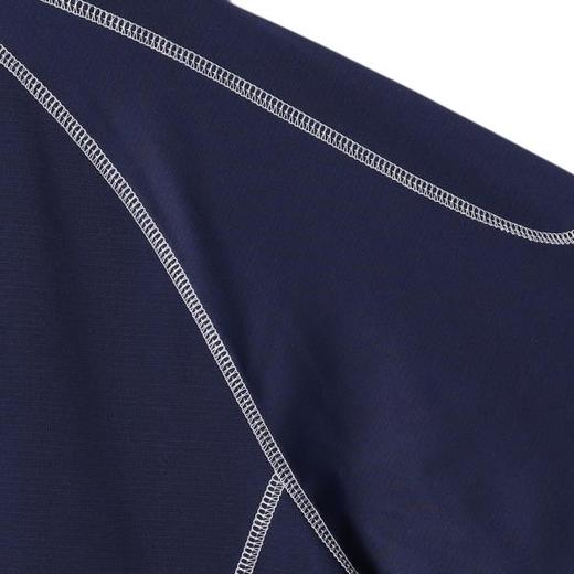 T4816SDSA男士秋冬新款痞帅男装舒适撞色明线刺绣标圆领长袖T恤百搭潮 商品图3