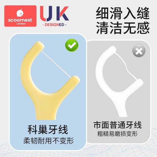 科巢儿童专用牙线口腔一次性超细牙签线宝宝便携独立包装牙线棒 商品图1
