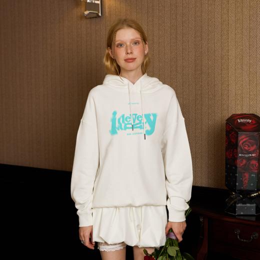 【明星同款】旋转字母LOGO毛圈长袖宽松百搭潮流时尚秋冬连帽卫衣男女同款21MQLM-TM1047 商品图5