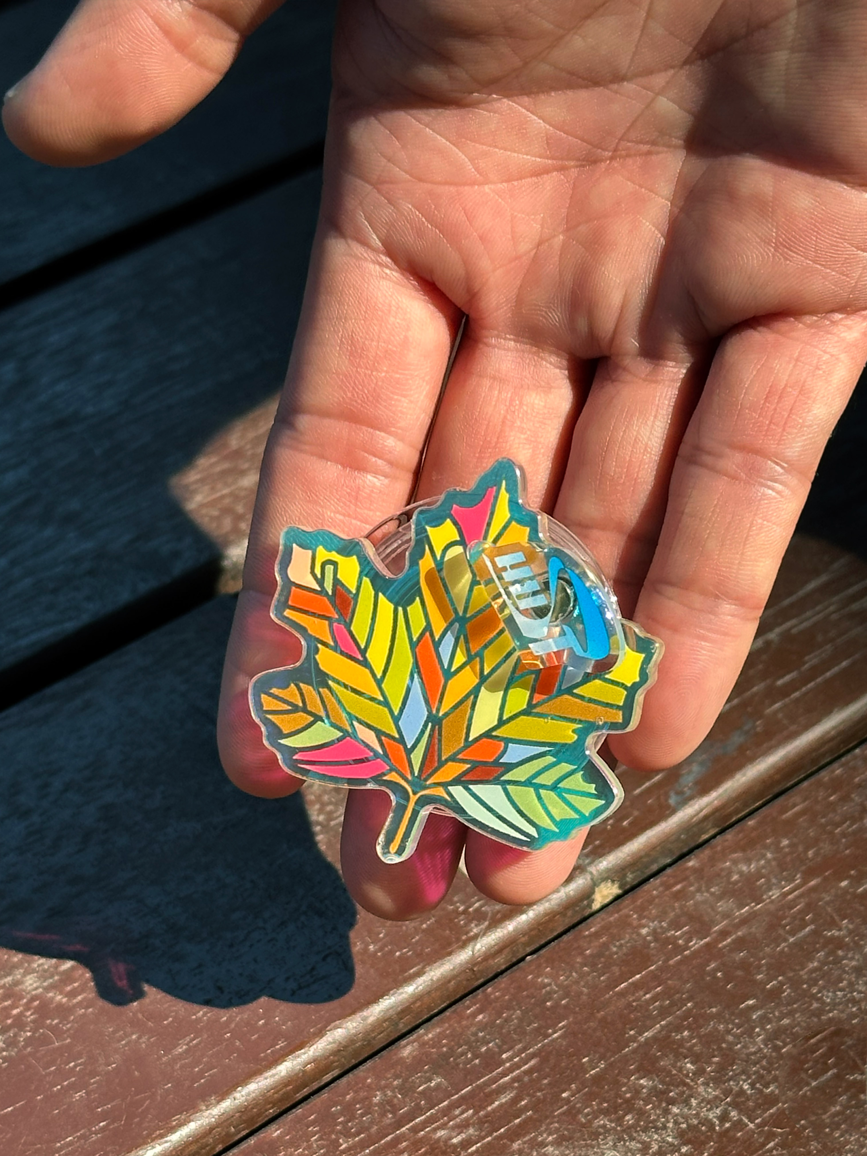 流光梧桐叶气囊手机支架