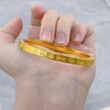 【限时克减150元】足金999.9 #复古风 古法空心固口手镯幸福健康四方吉言金方镯（面宽约5-5.4mm）(ANWGFSZ01015)预售产品下单后不退款不退货不换货不补差价 商品缩略图2