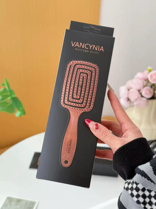 VANCYNIA韩国按摩梳子头皮气囊气垫蓬松干湿两用镂空防脱发按摩梳 商品图0