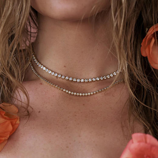 订购8周到｜Lili Claspe-Reese-银色 锆石 镶嵌 项链［美国设计师］ 商品图3