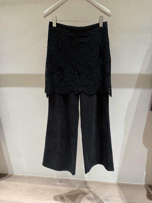 【门店同款】ENJOY秋季蕾丝屁帘拼接时装裤 165802853 商品图0