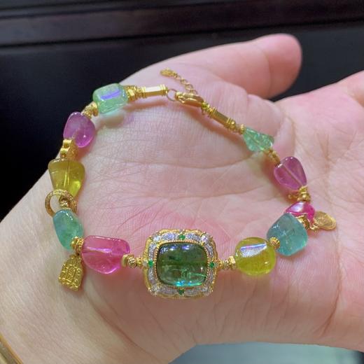 单圈彩虹碧玺手串 商品图1