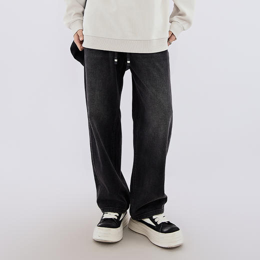 【新品上新】HX 春秋季水洗直筒牛仔长裤复古时尚C201530002101 商品图1