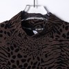 T4818SDSA男士秋冬新款痞帅男装潮牌提花植绒豹纹半高领长袖T恤时尚潮 商品缩略图2